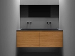 Plan vasque lavabo sur mesure : L 100 à 201 x P 40 à 51 cm, finition lisse mate, 10 couleurs au choix, Anti bactérien, résine Akrytan® teinté dans la masse, Livraison Offerte.
